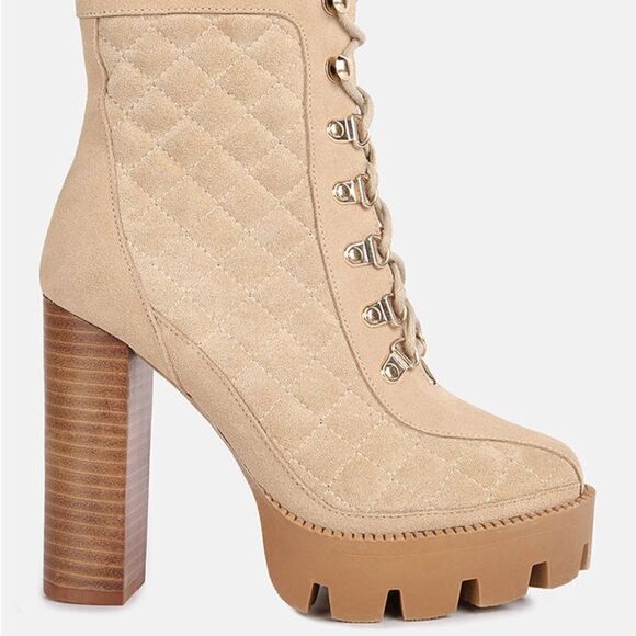 Rag & Co Yoko Quilted Platform Booties  Women’s Size 9 New in Box - Picture 9 of 12